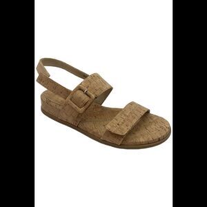 Vaneli Women's Nelly Cork Slingback Wedged Sandals Natural - Narrow